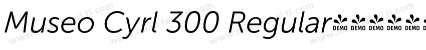 Museo Cyrl 300 Regular字体转换